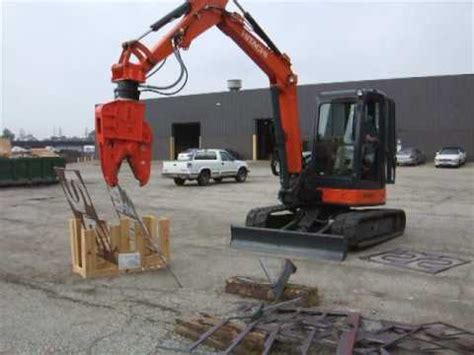 mini excavator demolition shear|mini excavator tree shear.